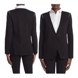 Nordstrom Amanda + chelsea black blazer womens small business casual academia pr